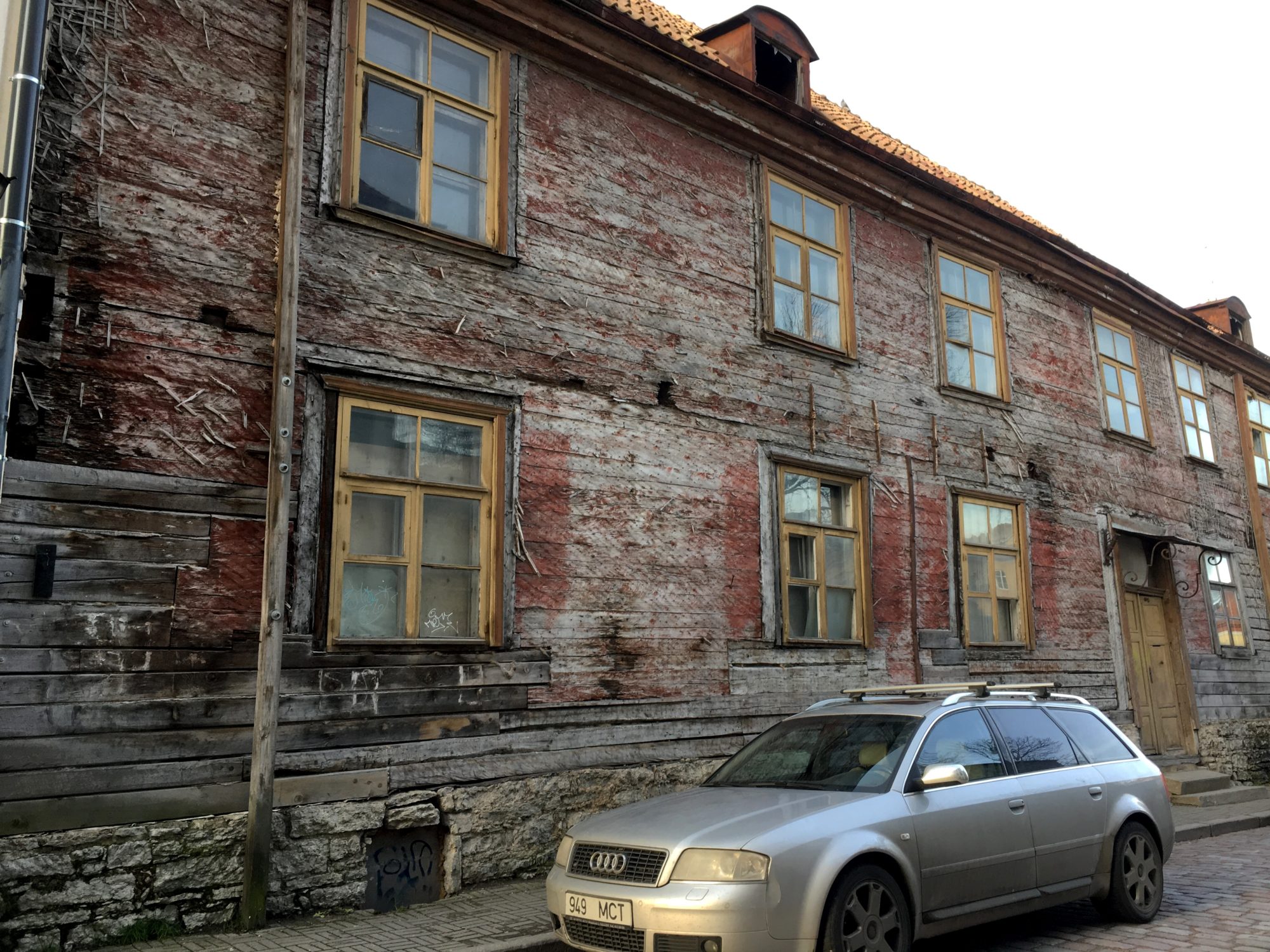 Old wooden house in Tallinn's Old Town Old wooden house in Tallinn's Old Town