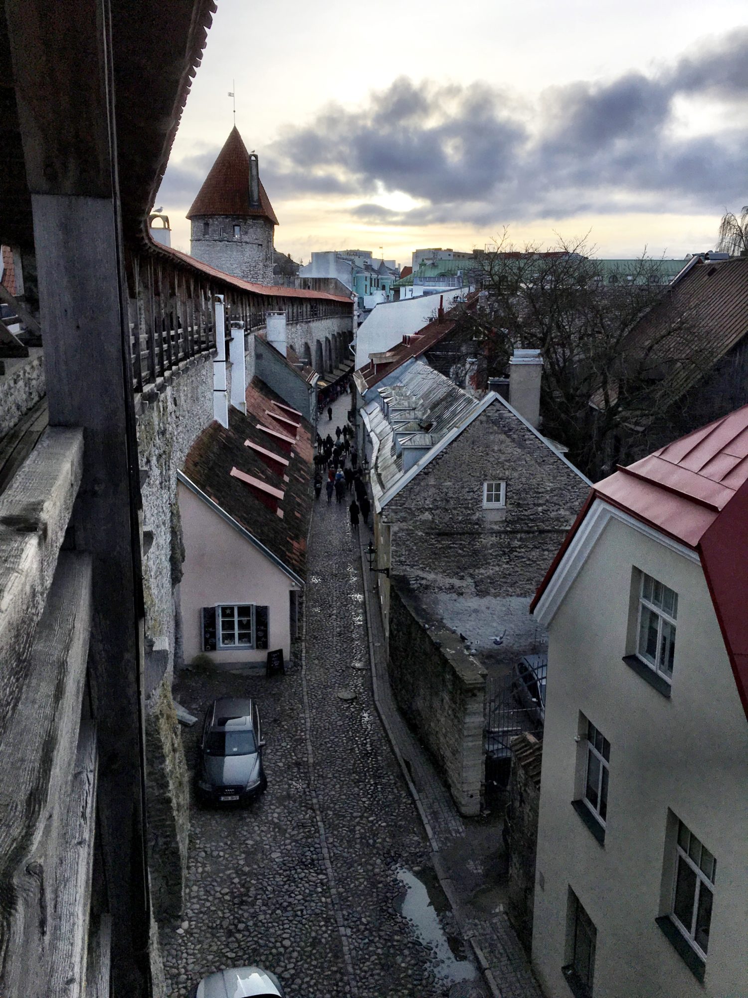 The old town wall surrounding Tallinn The old town wall surrounding Tallinn
