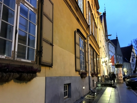 Tallinn Old Town evening view