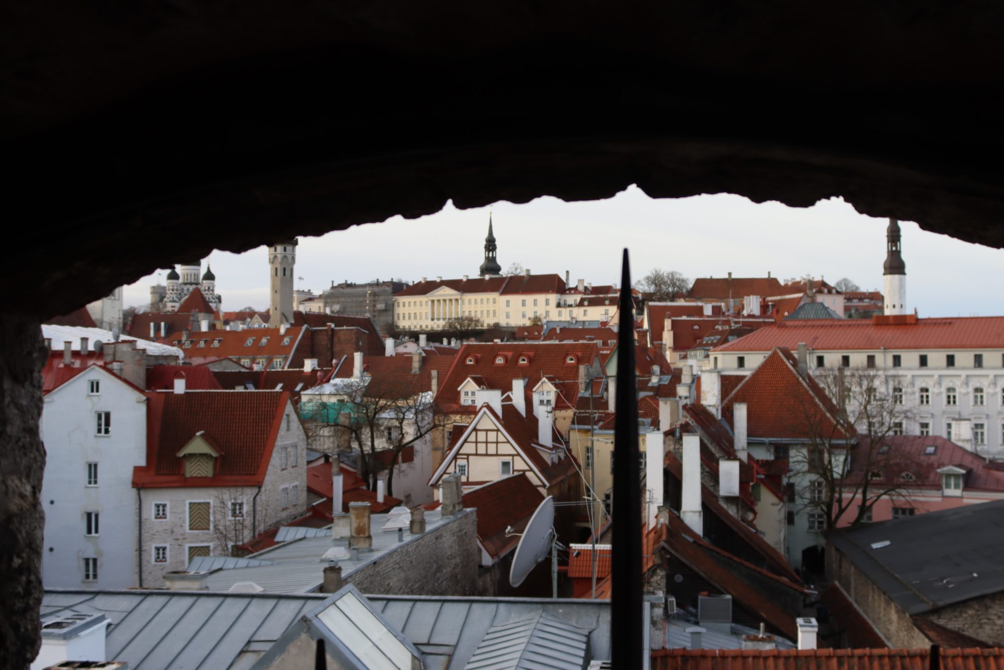 Tallinn roofs from the medieval town wall Tallinn Old Town from the medieval town wall