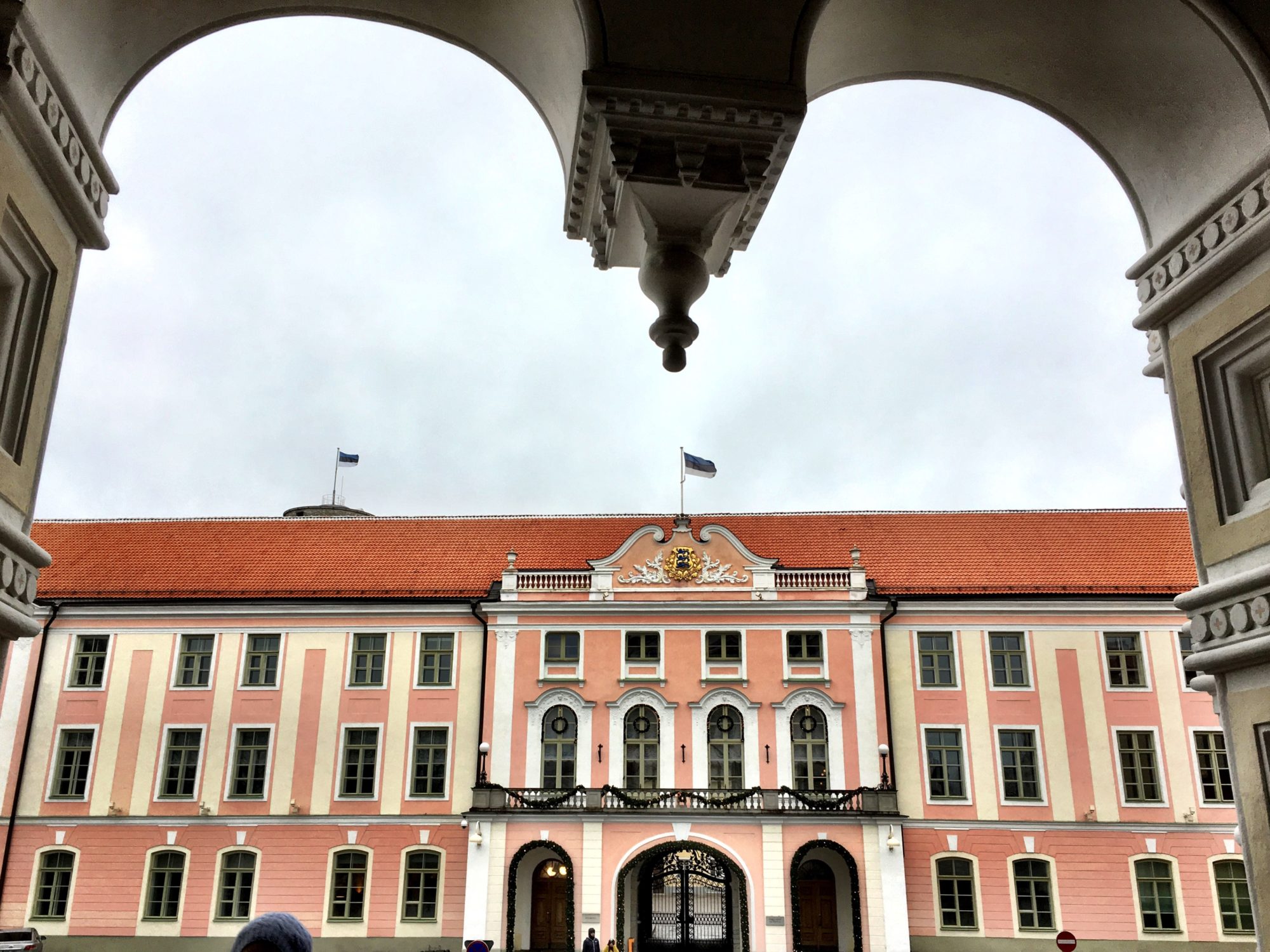 Estonian Parliament building on Toompea HIll Estonian Parliament building on Toompea Hill