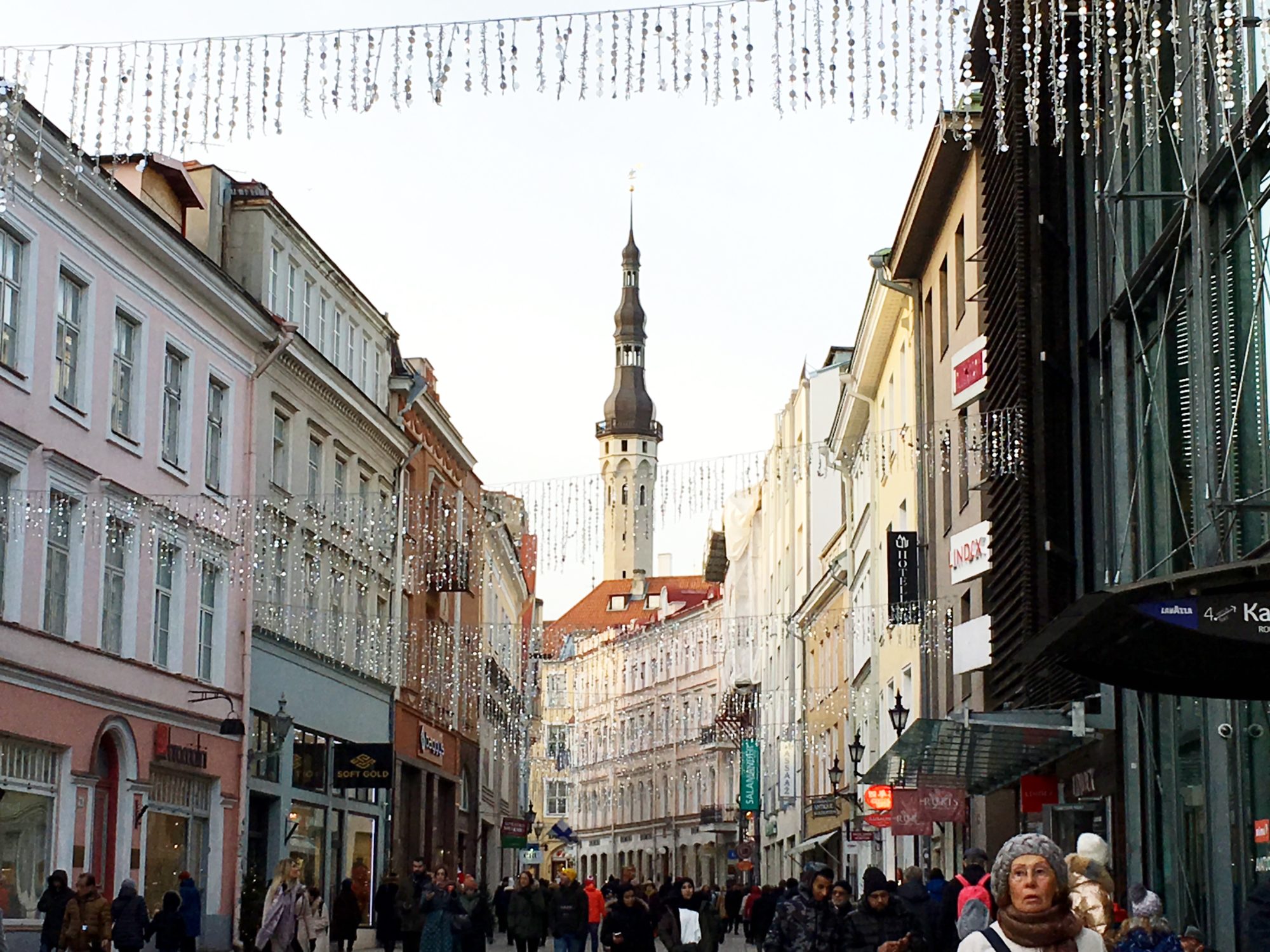 Viru Street from Viru Gate to the medieval town Viru Street, Tallinn