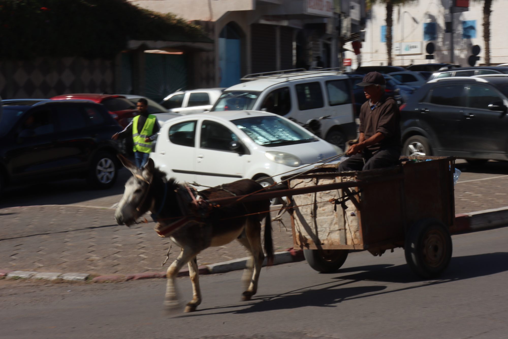 Old and new transport in Morocco