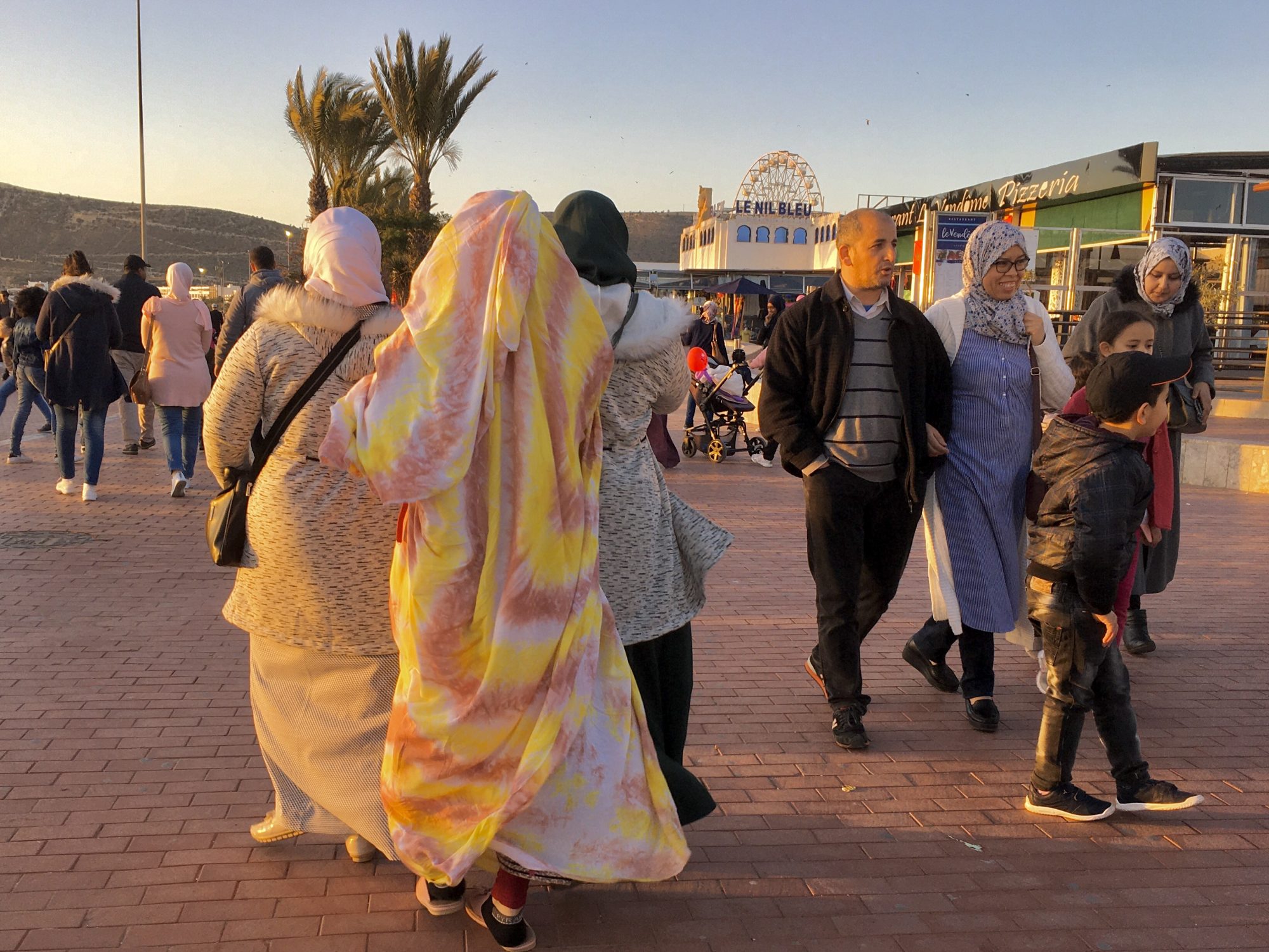 Saturday evening on La Corniche d'Agadir