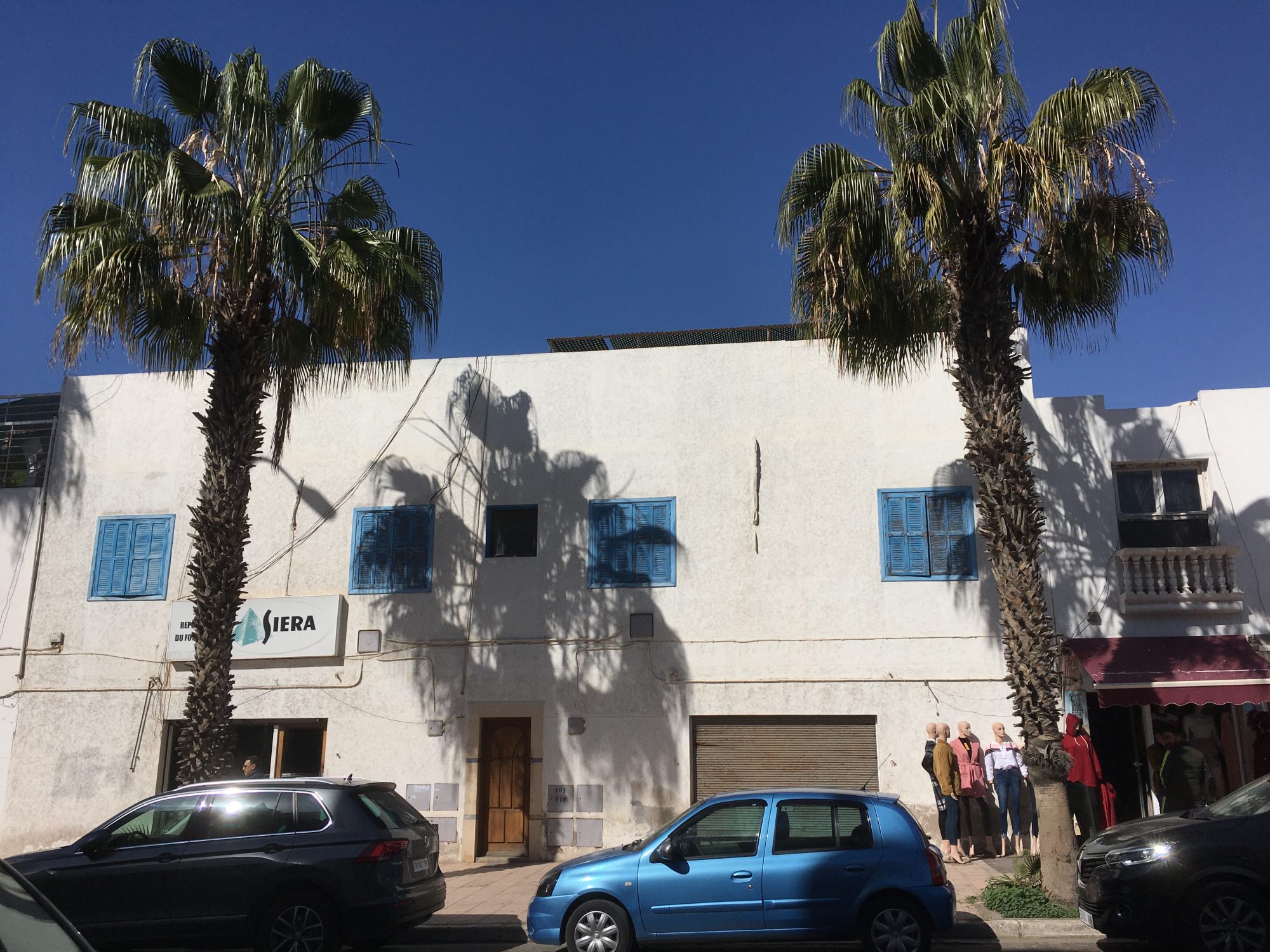 White building style of Agadir, Morocco