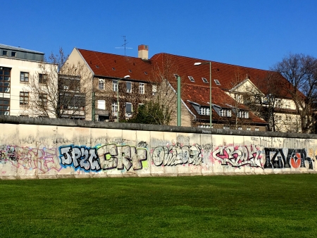 Berlin Wall north of the city center