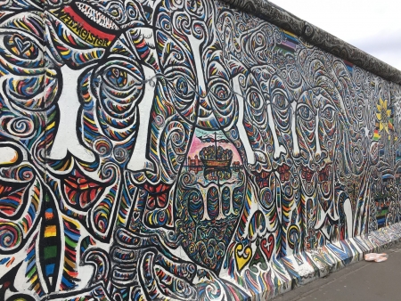 Berlin Top Ten sights. East Side Gallery