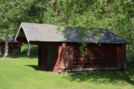 A wooden church stable in Närpes, Ostrobothnia