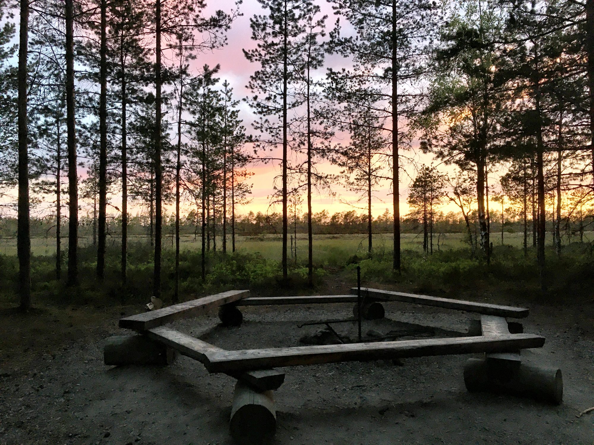 Campfire in Kauhaneva-Pohjankangas National Park