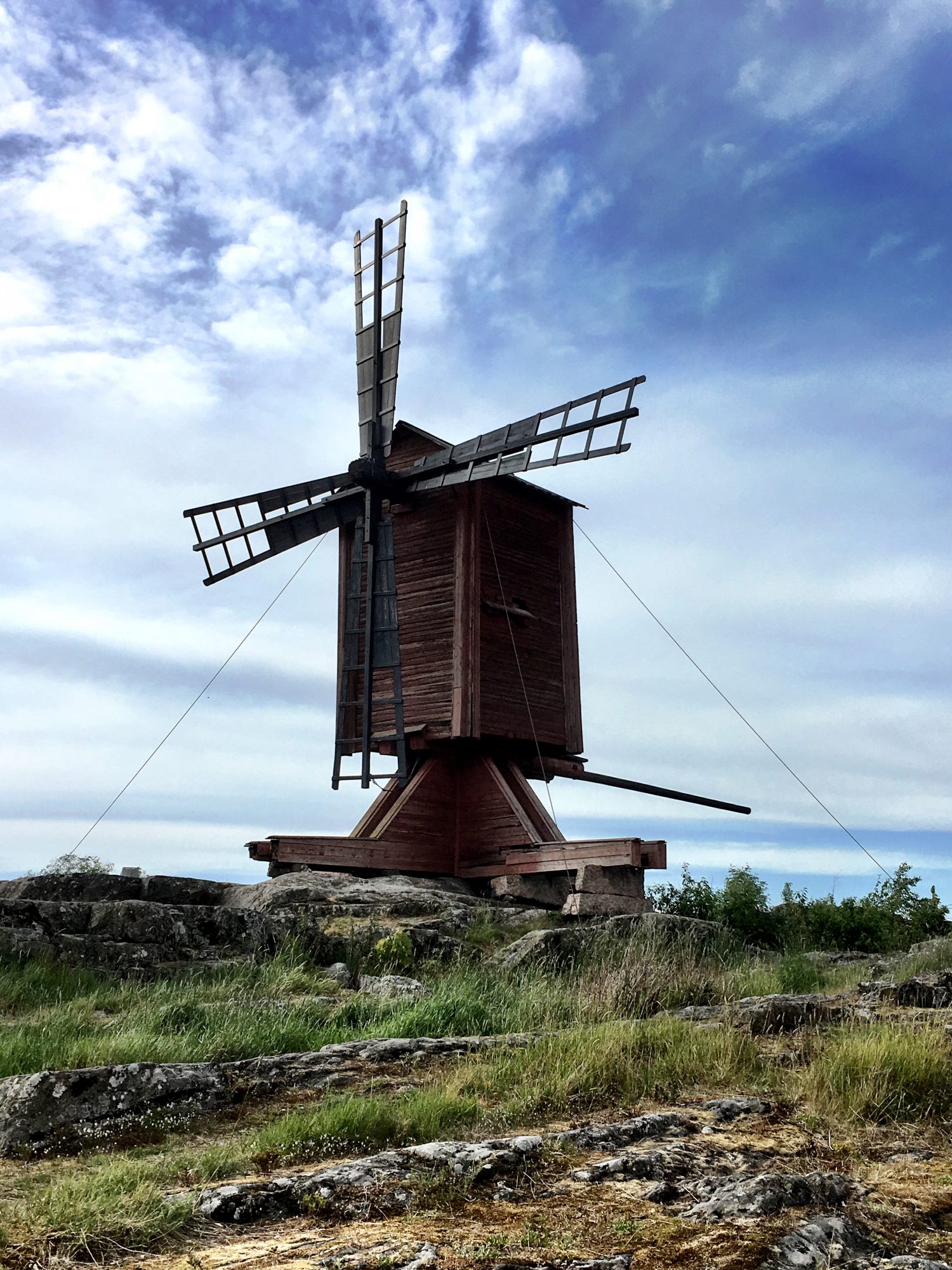 Windmill in Kristinestad, Ostrobothnia road trip