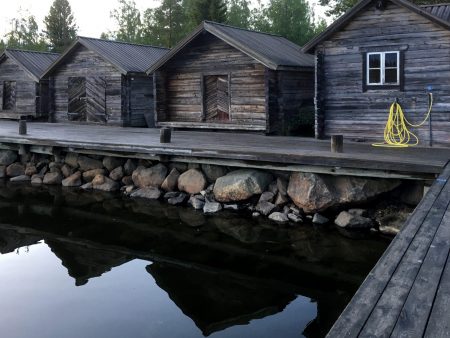 Wooden sheds in Bodö, Ostrobothnia
