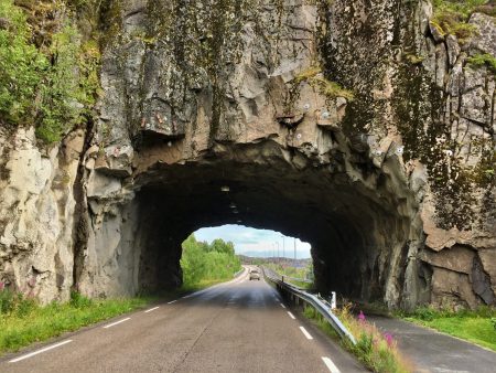 One of the tunnels of the E10, Lofoten Islands