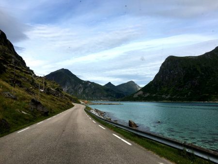 Spectacular drive through the Lofoten Islands