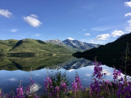 Fjord view, journey through the Vesterålen Islands of Norway