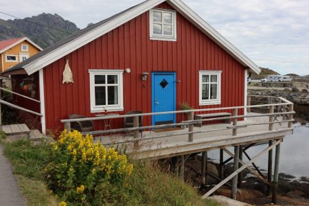 Typical fishing hut of Henningsvær, Lofoten