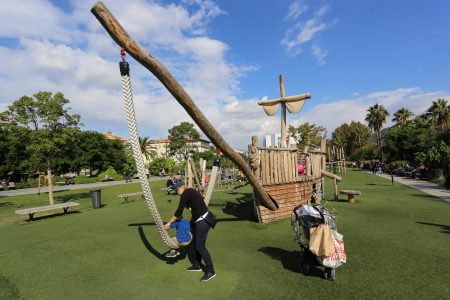 Playground on Promenade du Paillon, Nice