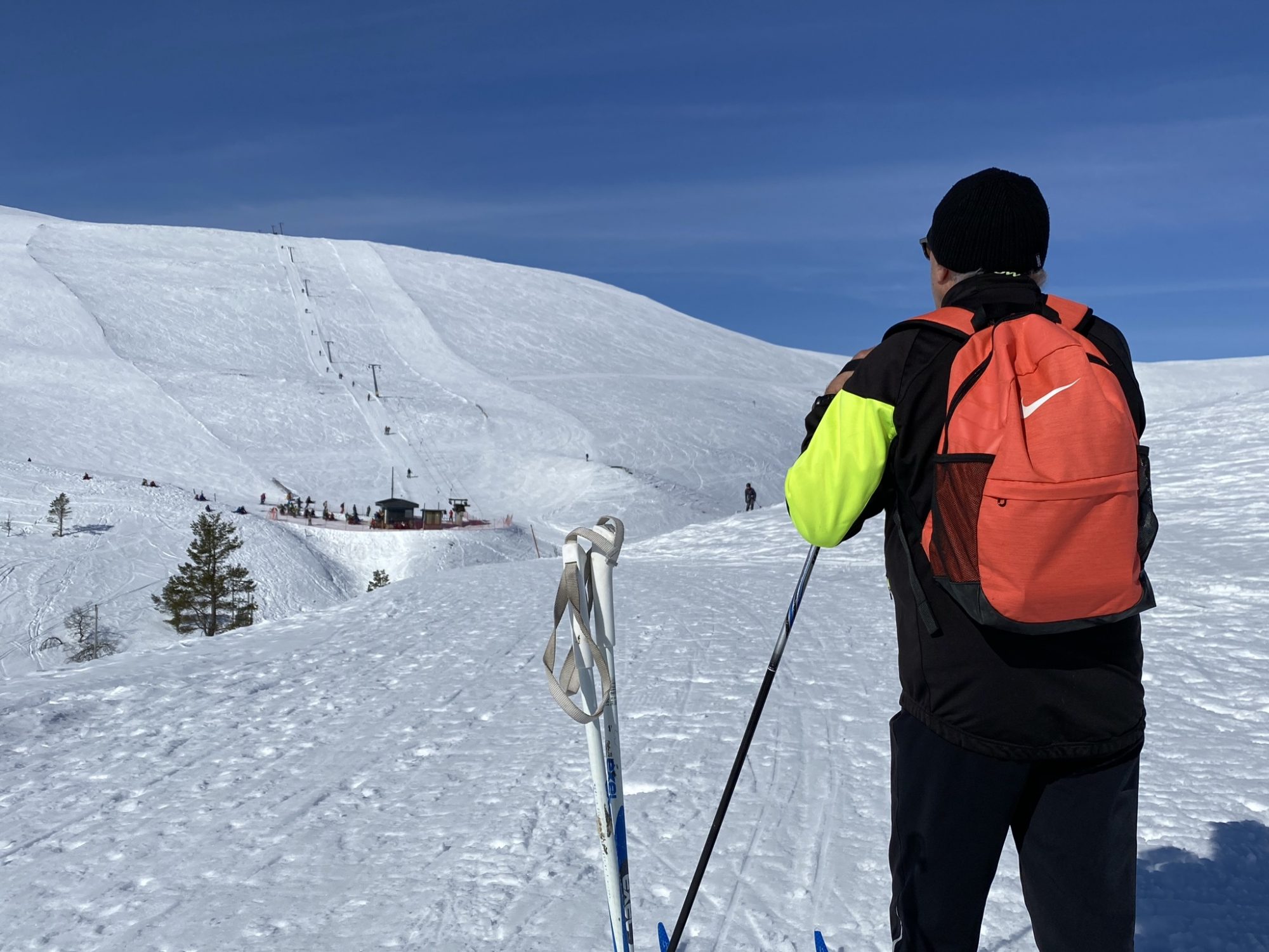Skiing on the open fell Skiing in the fells, Pallas, Lapland