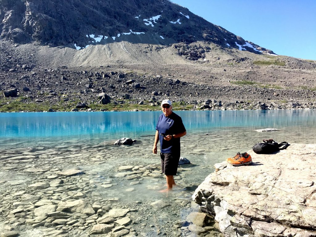Clas hiking to the Blue Lake, Tromso