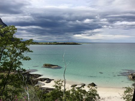 Norway by motorhome: Flakstad lagoon, Lofoten