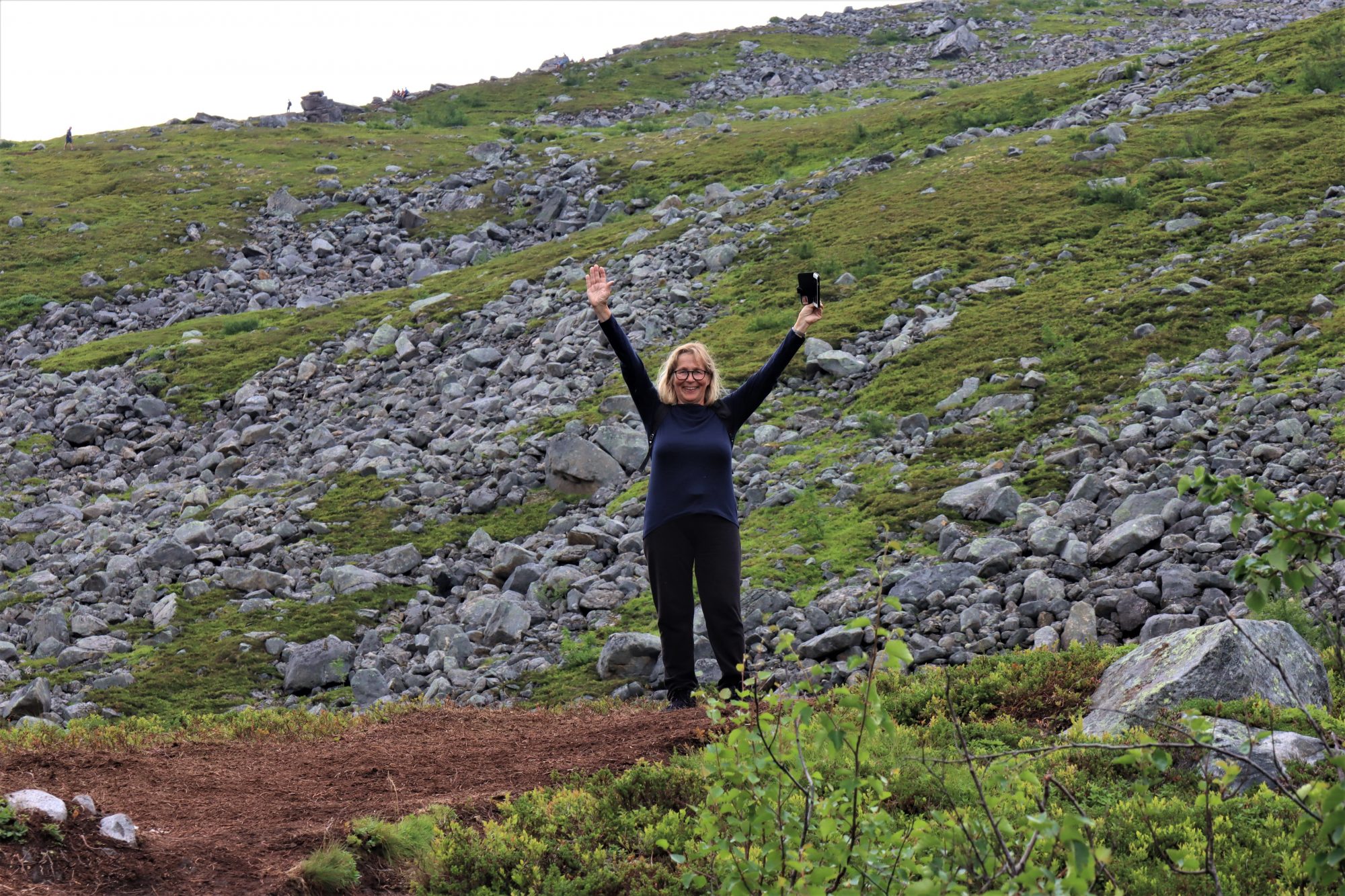 Hiking in Senja, Norway Norway by motorhome: getting up Hesten, Senja