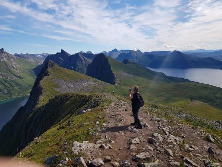 Norway by motorhome: on the top of Husfjellet, Senja