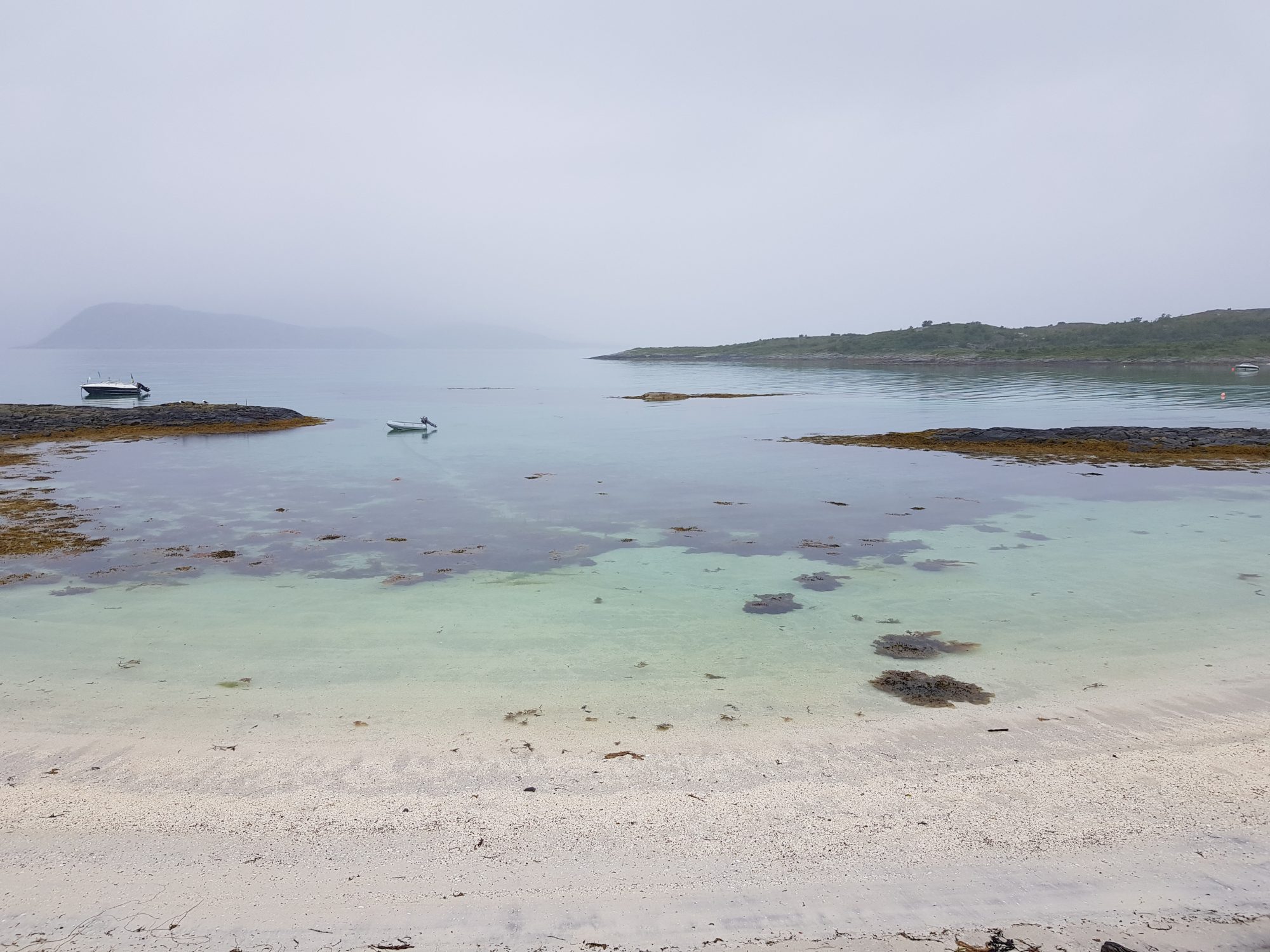 Norway by motorhome: Sommarøya Rainy day in Sommaroya, Norway