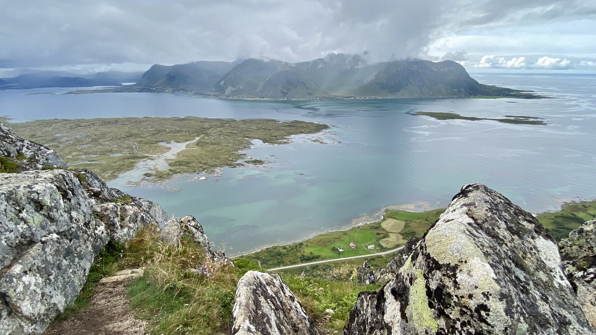 View from Hoven, 358 m View from Hoven, Lofoten