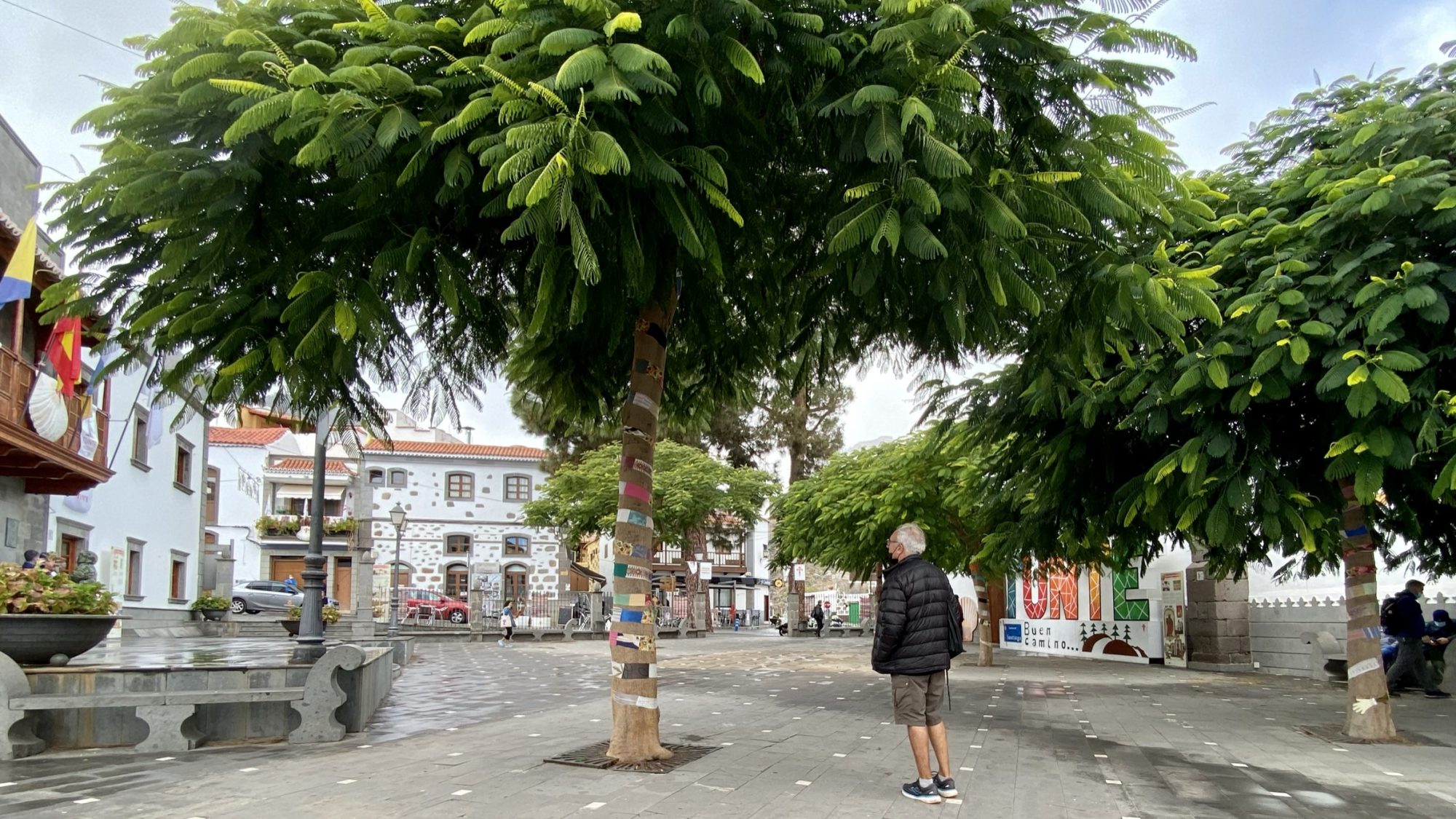 A pretty square up in the Gran Canarian mountains Drive to Gran Canaria mountains: San Bartolome de Tirajana main square