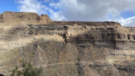 Gran Canaria mountains seen from La Fortaleza