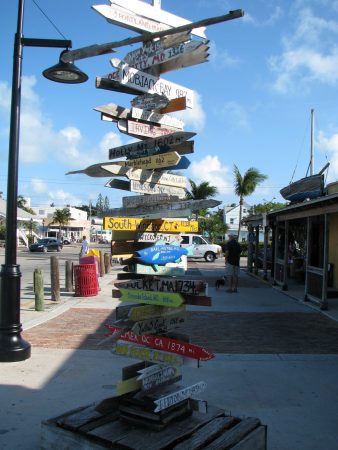 Distances from Key West, Florida