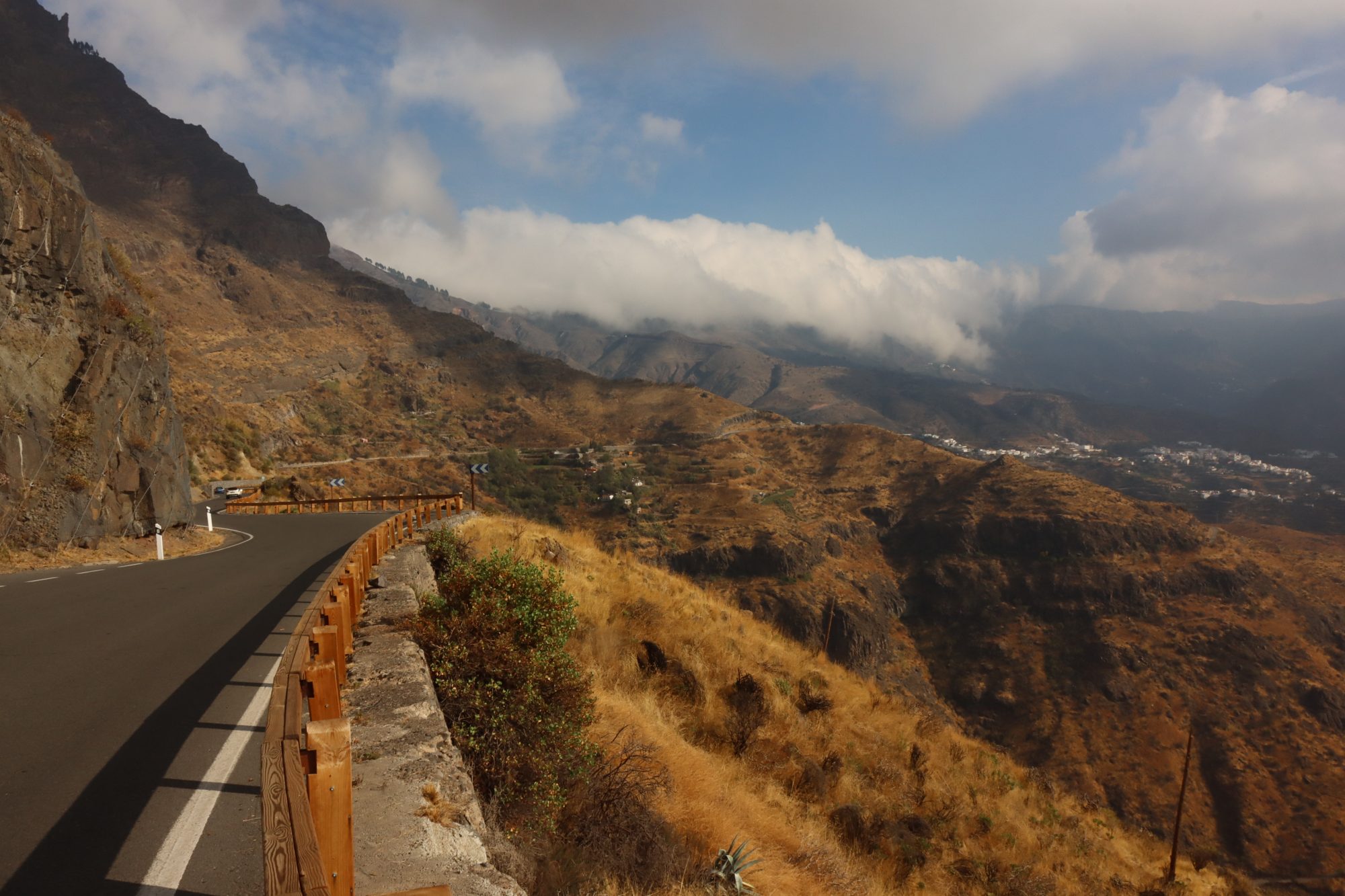 The road to Artenara Driving in the highest mountains of Gran Canaria