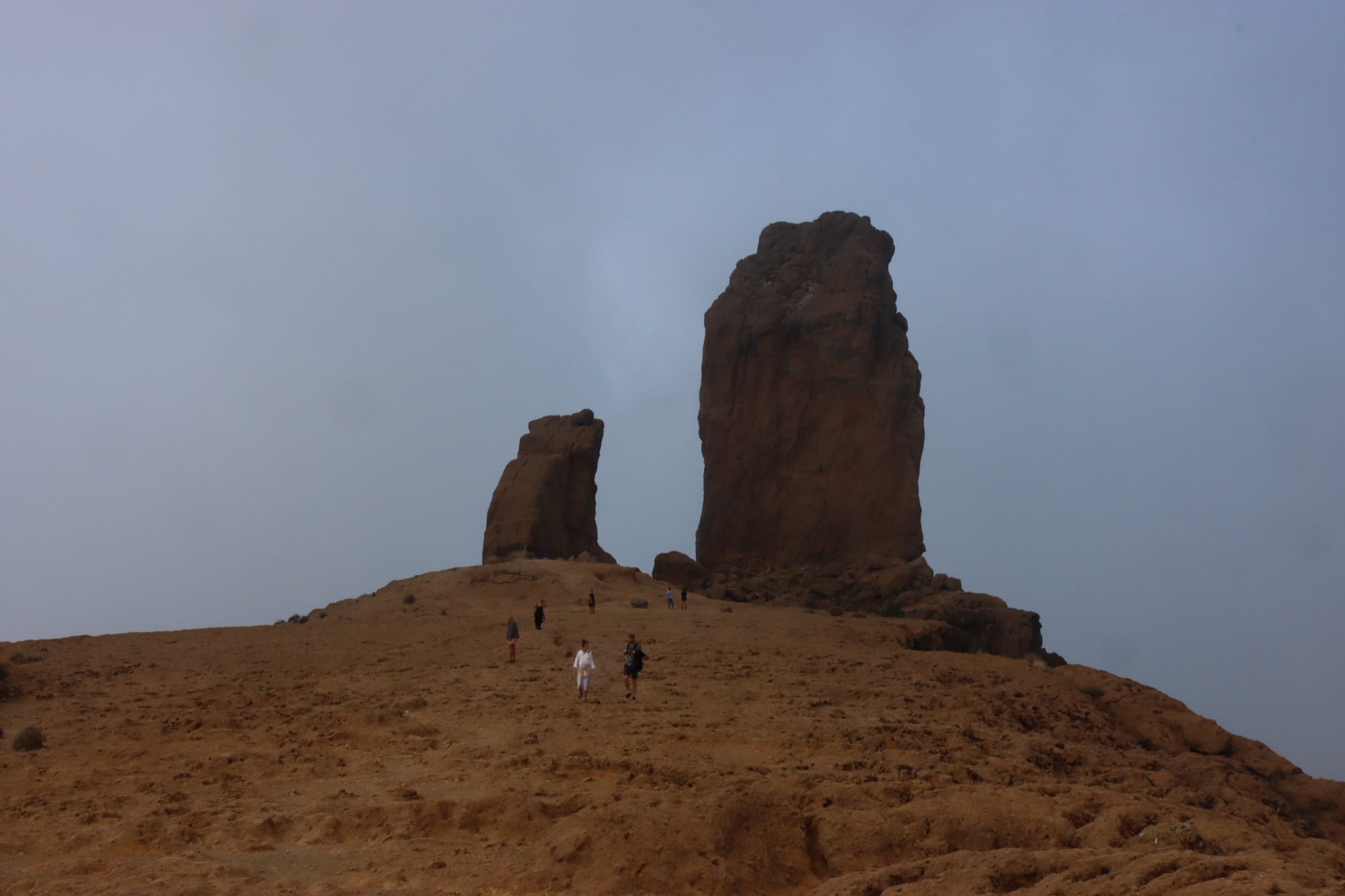 Roque Nublo at the top of Gran Canaria The basalt rock of Roque Nublo, Gran Canaria