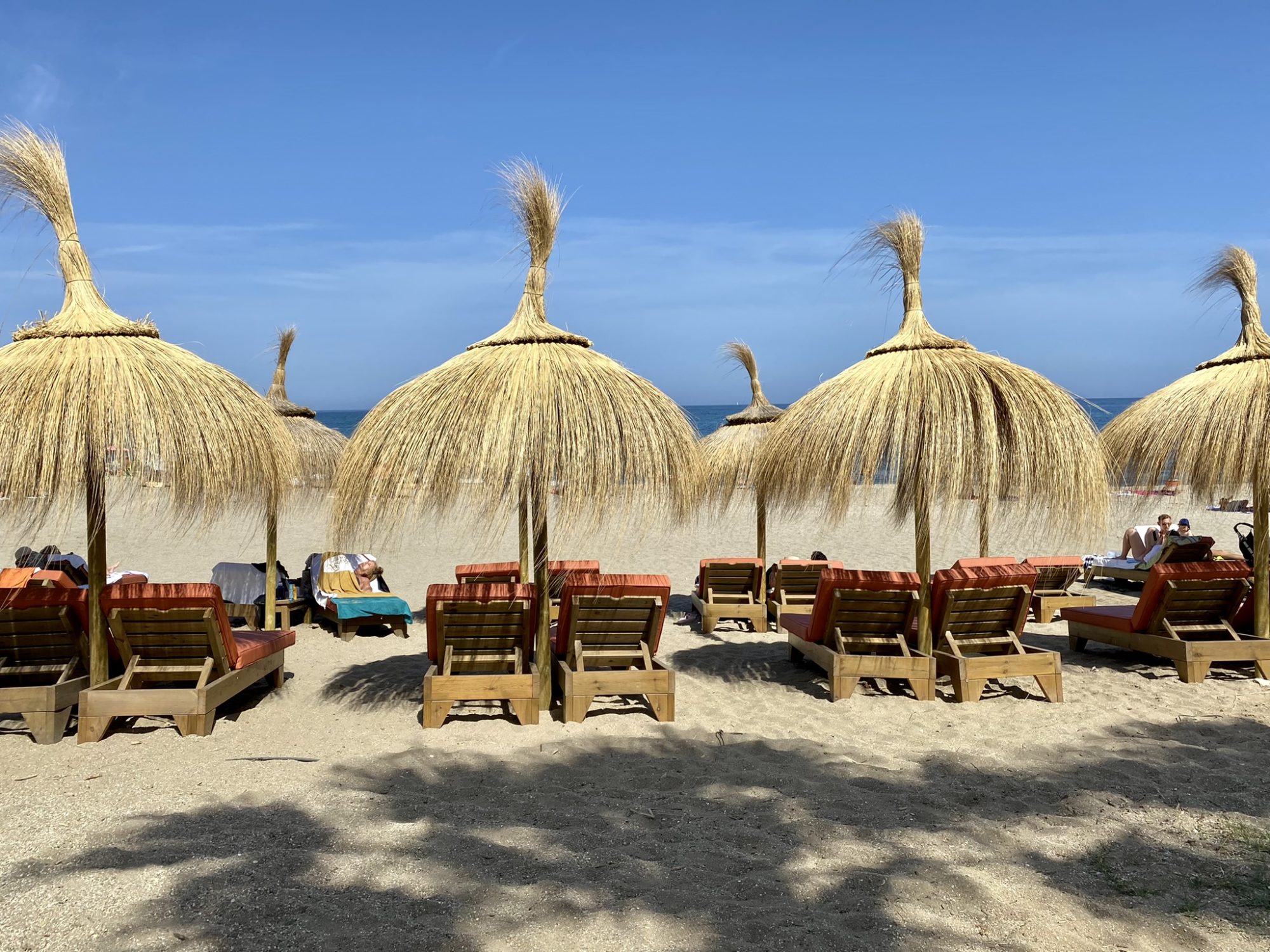 A beach in Mijas, one of the best Costa del Sol beaches