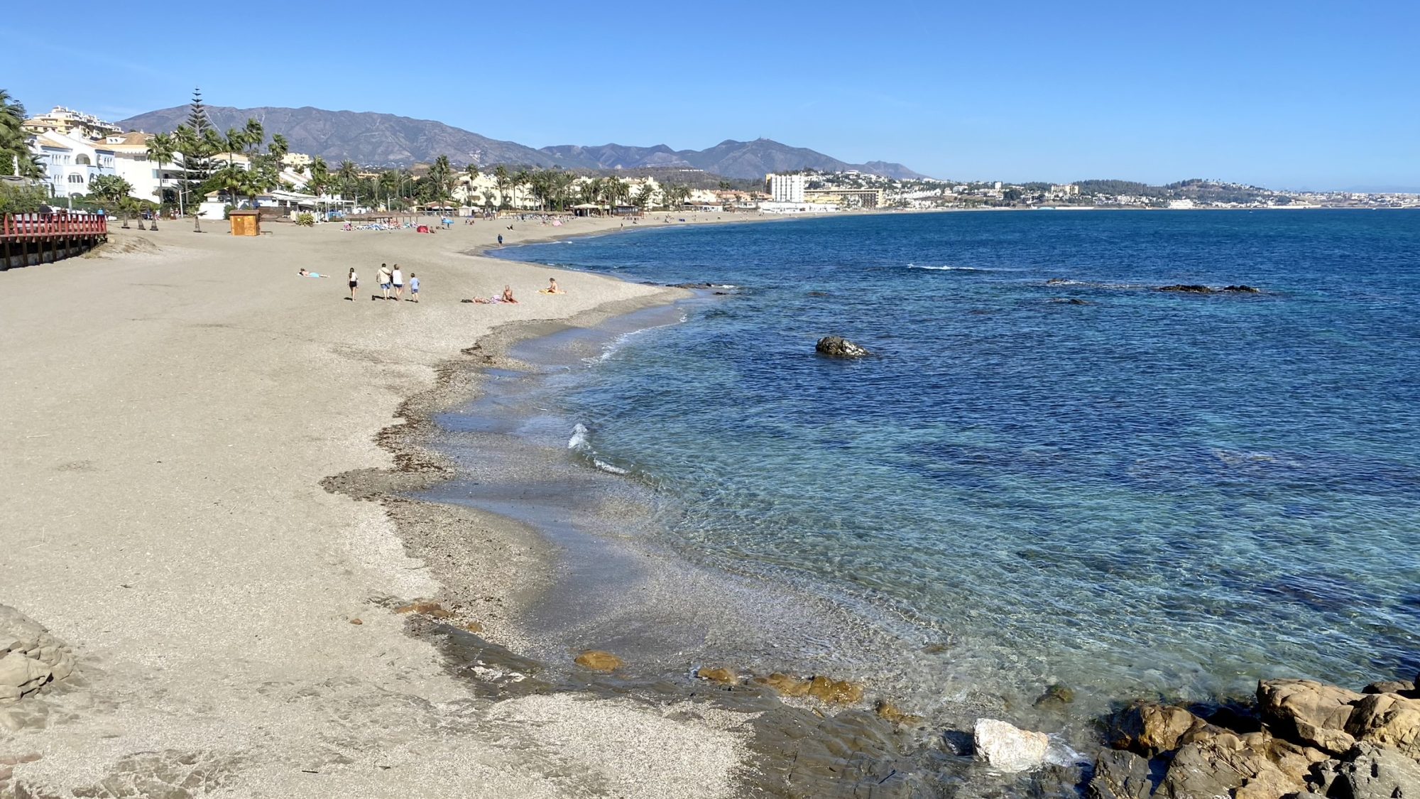 El Bombo Beach, Senda Litoral, Mijas
