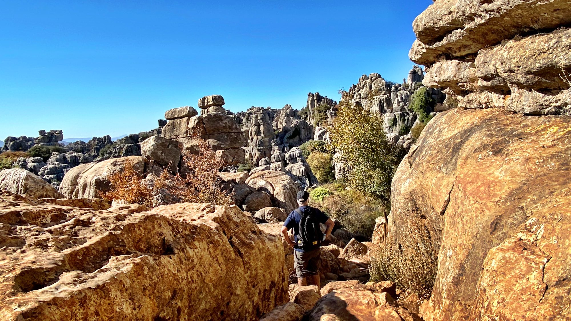 Hiking in Torcal de Antequera, Andalucia