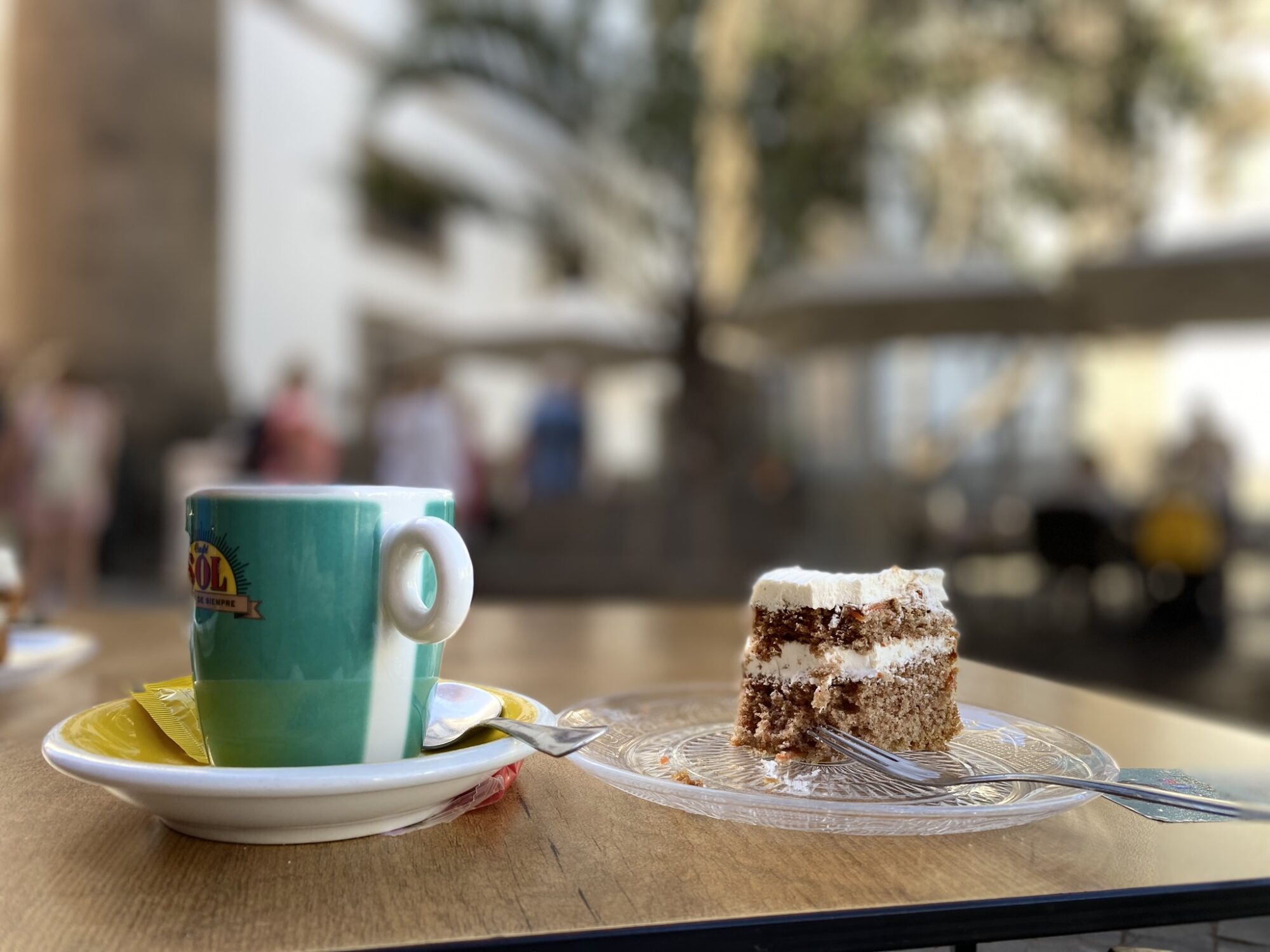 Coffee and cake, Las Palmas, Gran Canaria Coffee and cake, Las Palmas, Gran Canaria
